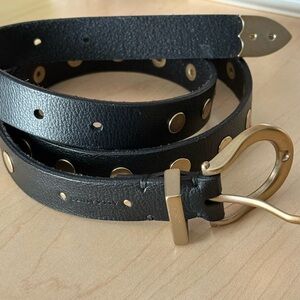 Black and Gold Women's Belt